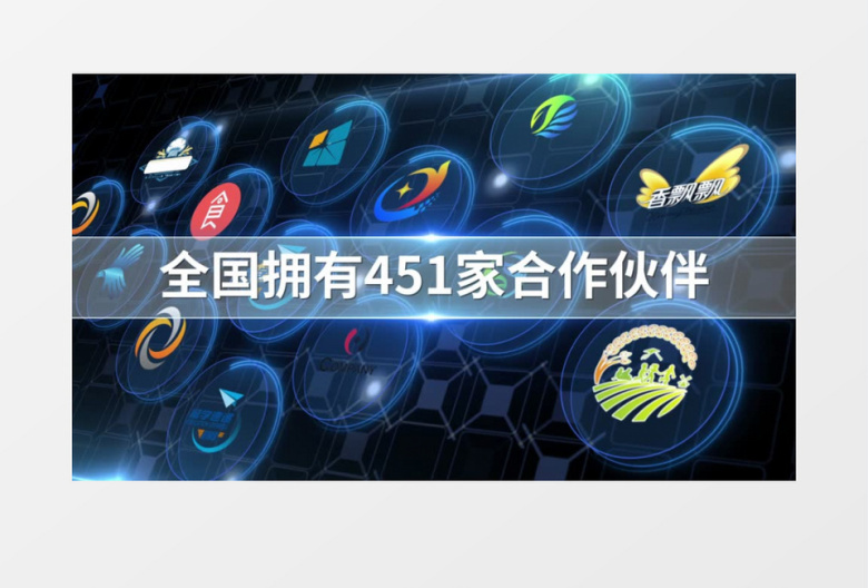 企业合作伙伴AE模板