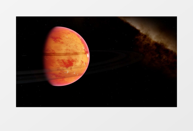 外星球旋转实拍素材