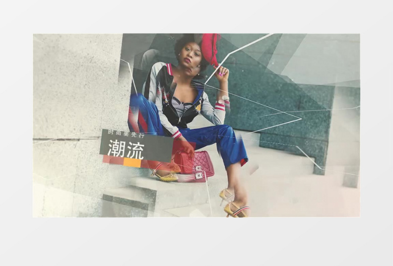 动感时尚抽象视差效果幻灯片 ae模板
