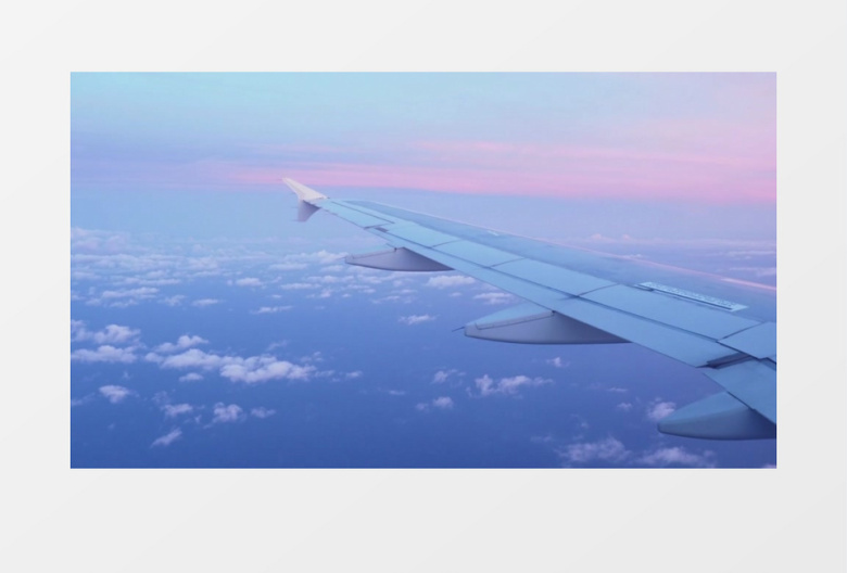 飞机在天空中飞行实拍视频素材