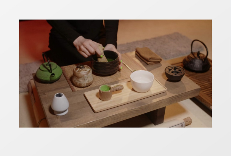 洗茶实拍视频.