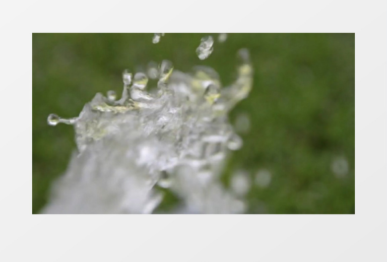 喷涌而出的水实拍视频素材