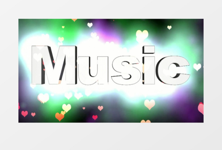 音乐music字体视频素材