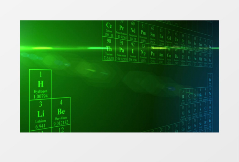 化学元素周期科学研究视频素材