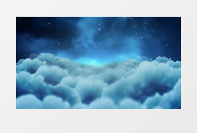 梦幻繁星满天的夜晚背景视频素材
