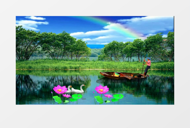 欢快卡通森林(音乐)背景视频素材