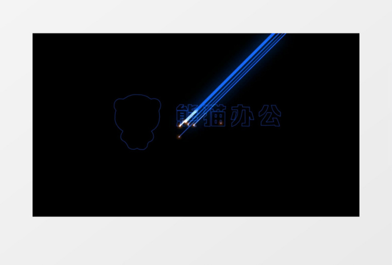 激光扫描高科技标志LOGO视频模板
