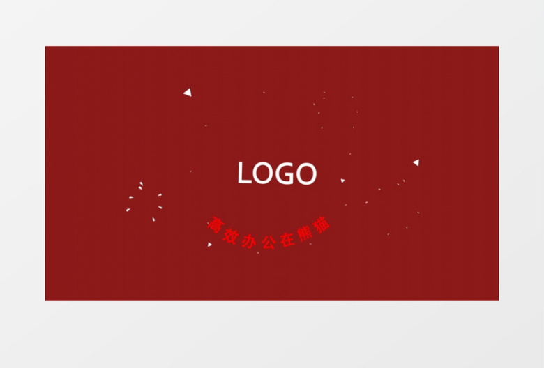 MG风格简约图形动画logo片头