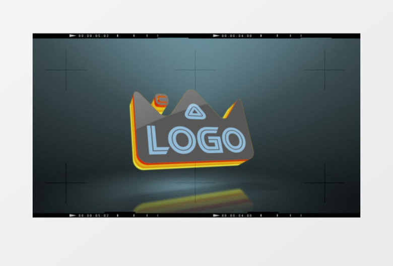 三维彩色LOGO演绎内附图文展示AE模板