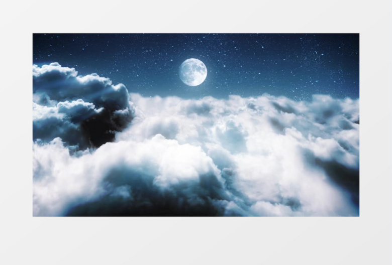 夜空中的光束穿越logo演绎AE模板