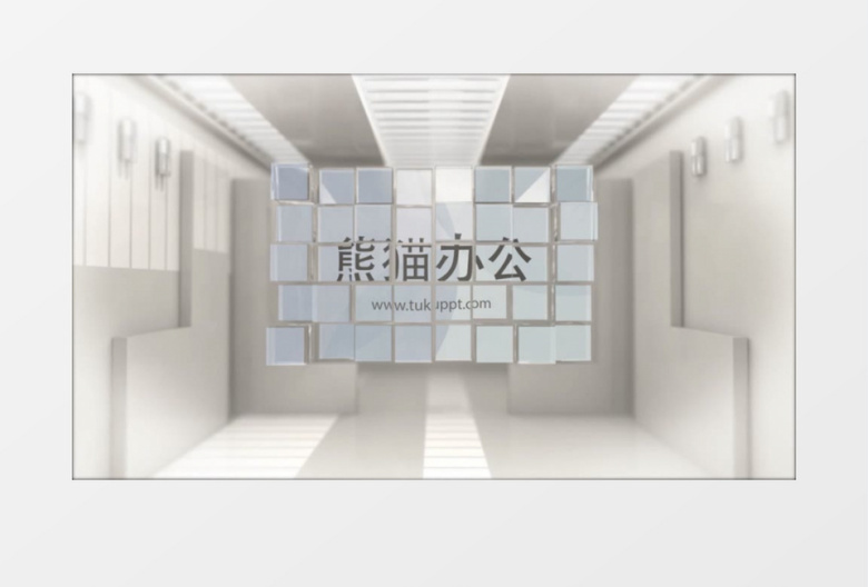 玻璃质感公司宣传商务展示AE模板