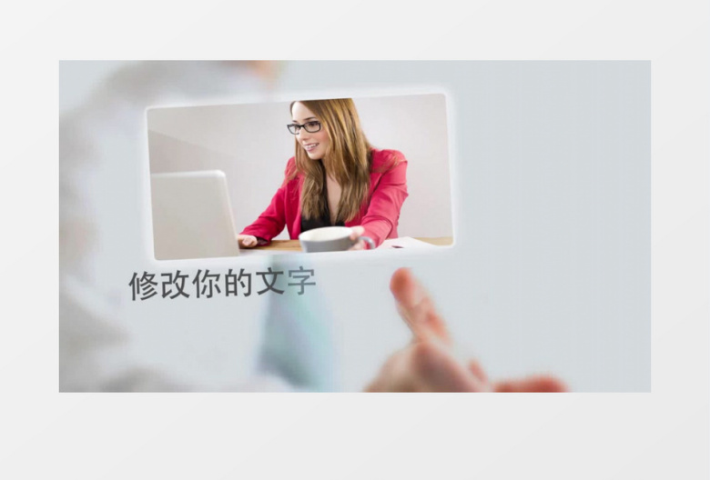 简约手指触摸科技界面介绍AE视频模板