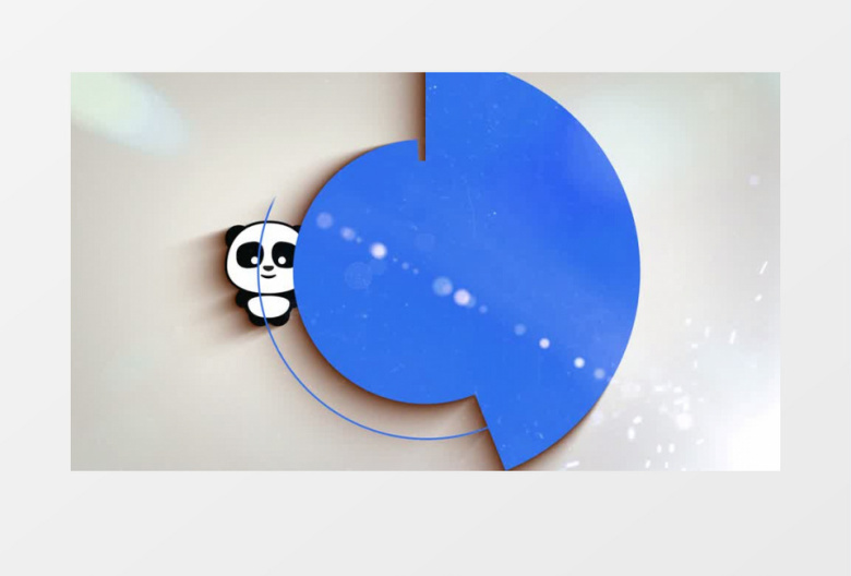 明亮图形旋转阴影LOGO片头动画AE模板